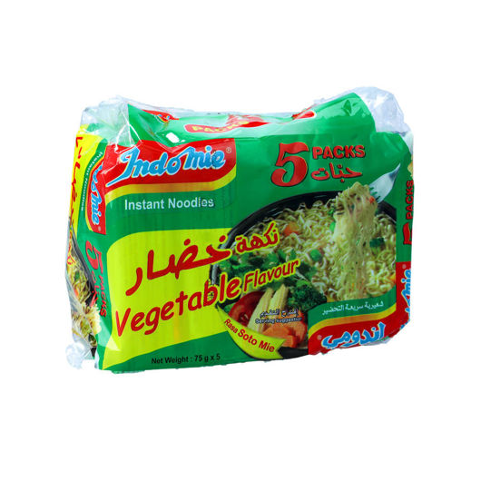 Indomie Vegetable Rasa Soto Mie Instant Noodles - 5 Packs X 75G